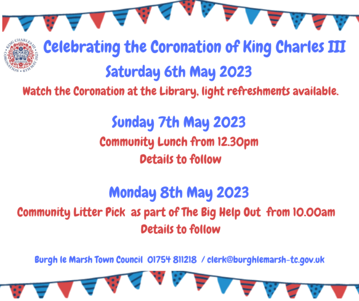 Conuncil Events Coronation Weekend May 2023